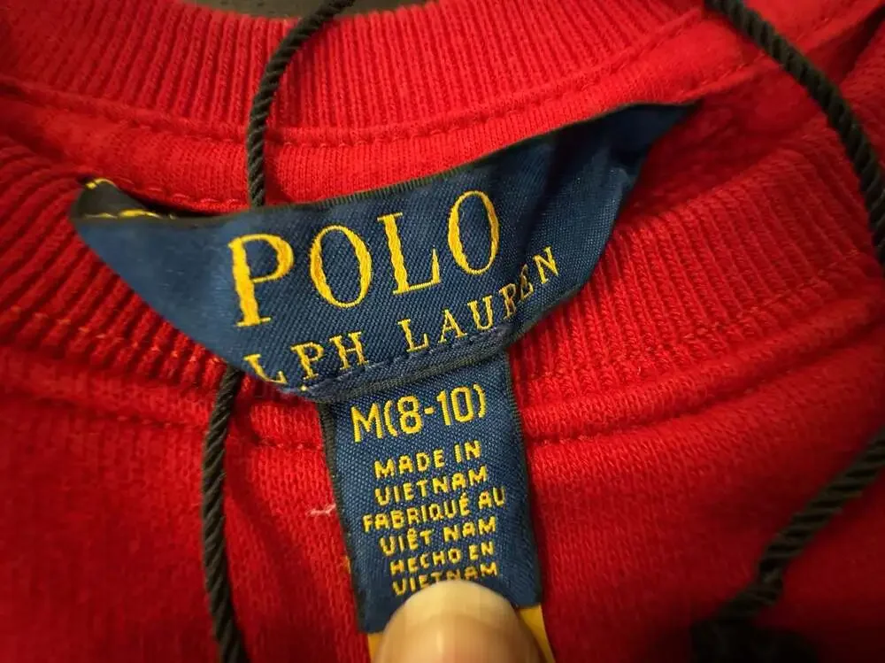 Polo Ralph Lauren Kids Red Polo Bear Crewneck Sweatshirt Size M(8-10) worn ONCE